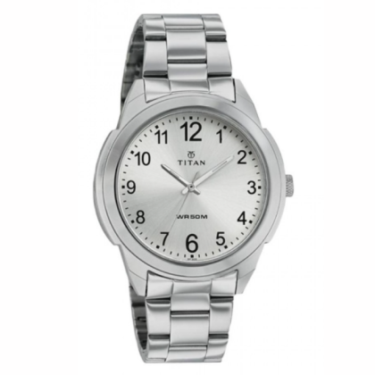 Titan Karishma 1585SM04 White Dial Stainless Steel Quartz Men's Watch